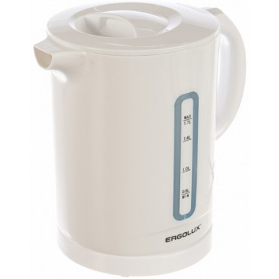 Чайник ERGOLUX ELX-KH1-C01 белый (пластиковый,спираль,1,7л,160-250В,150-230Вт)