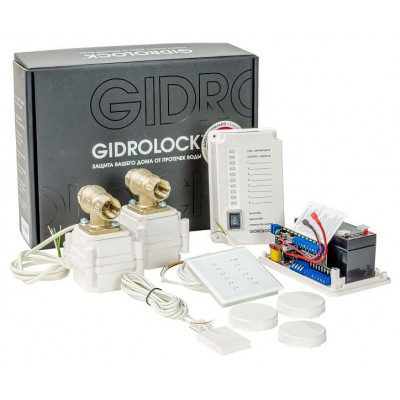Комплект Gidrolock Premium Radio Tiemme защита от протечек (для квартиры)