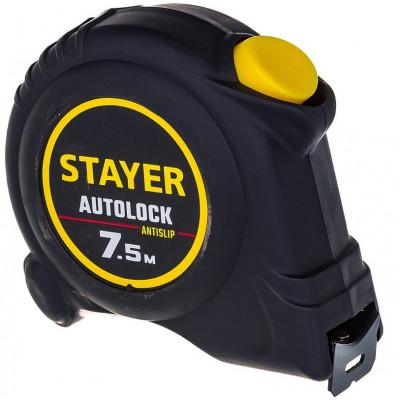 Рулетка STAYER АutoLock 7,5м*25мм с автостопом